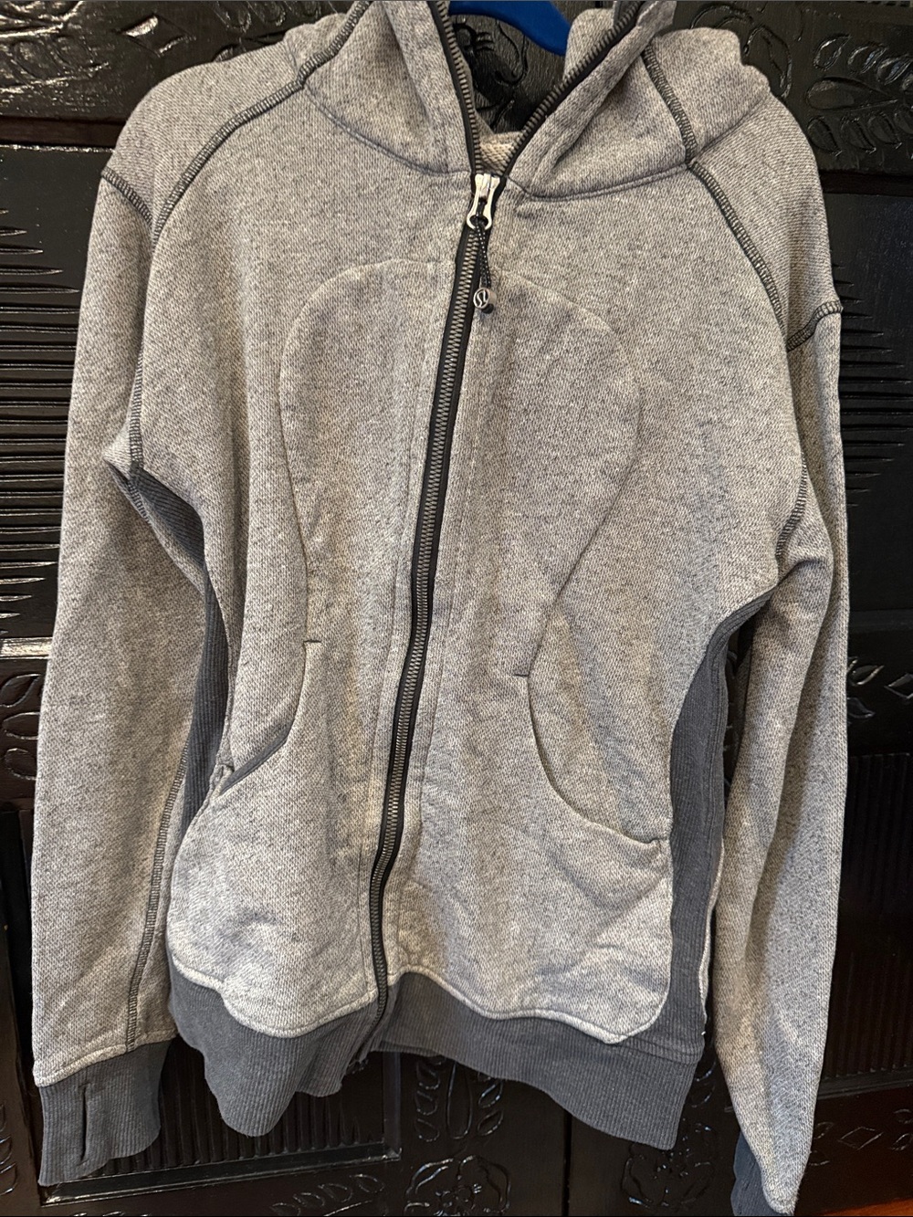 lululemon athletica Light Heather Gray Full-Zip Hoodie